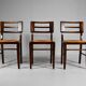 Suite de 3 chaises de Pierre Cruège datant des années 1950.