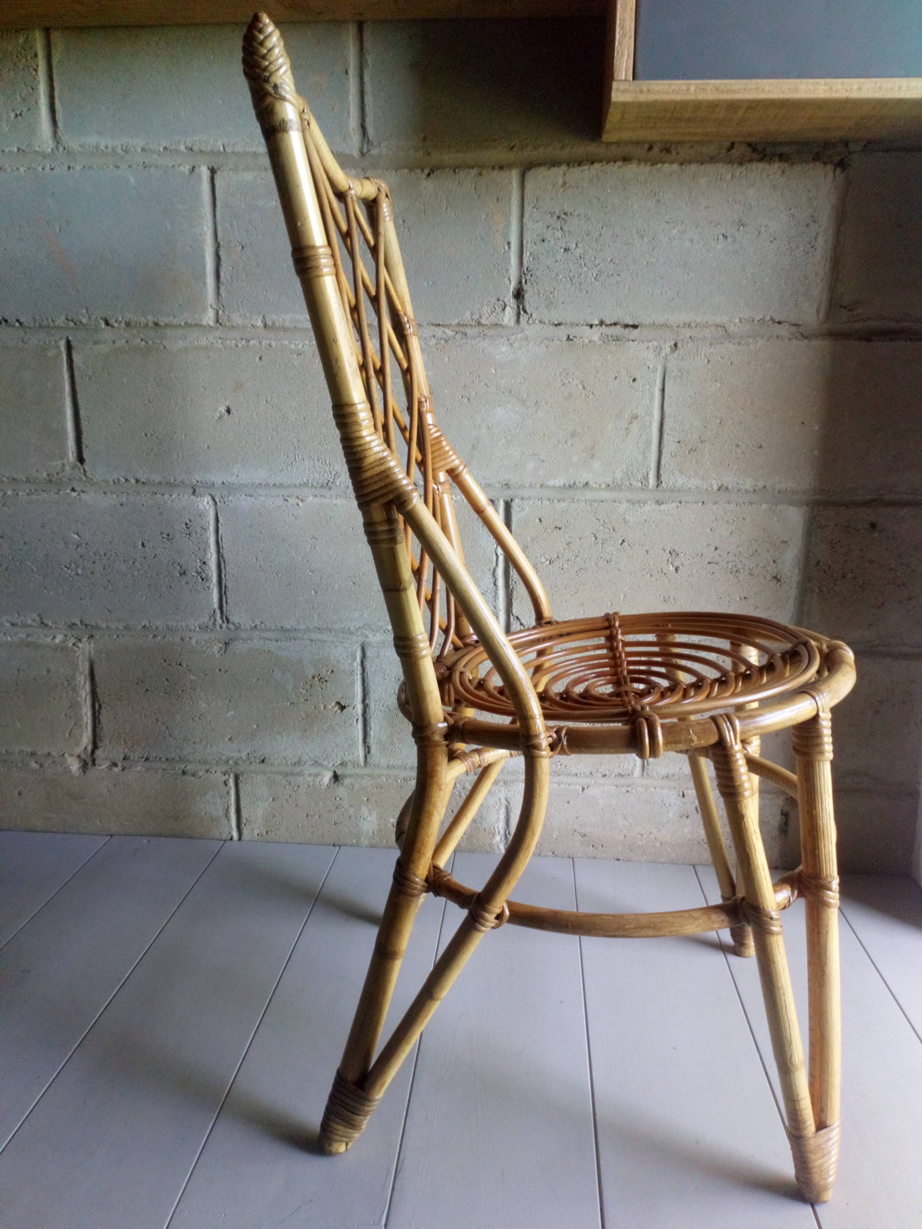 1950 rattan chair