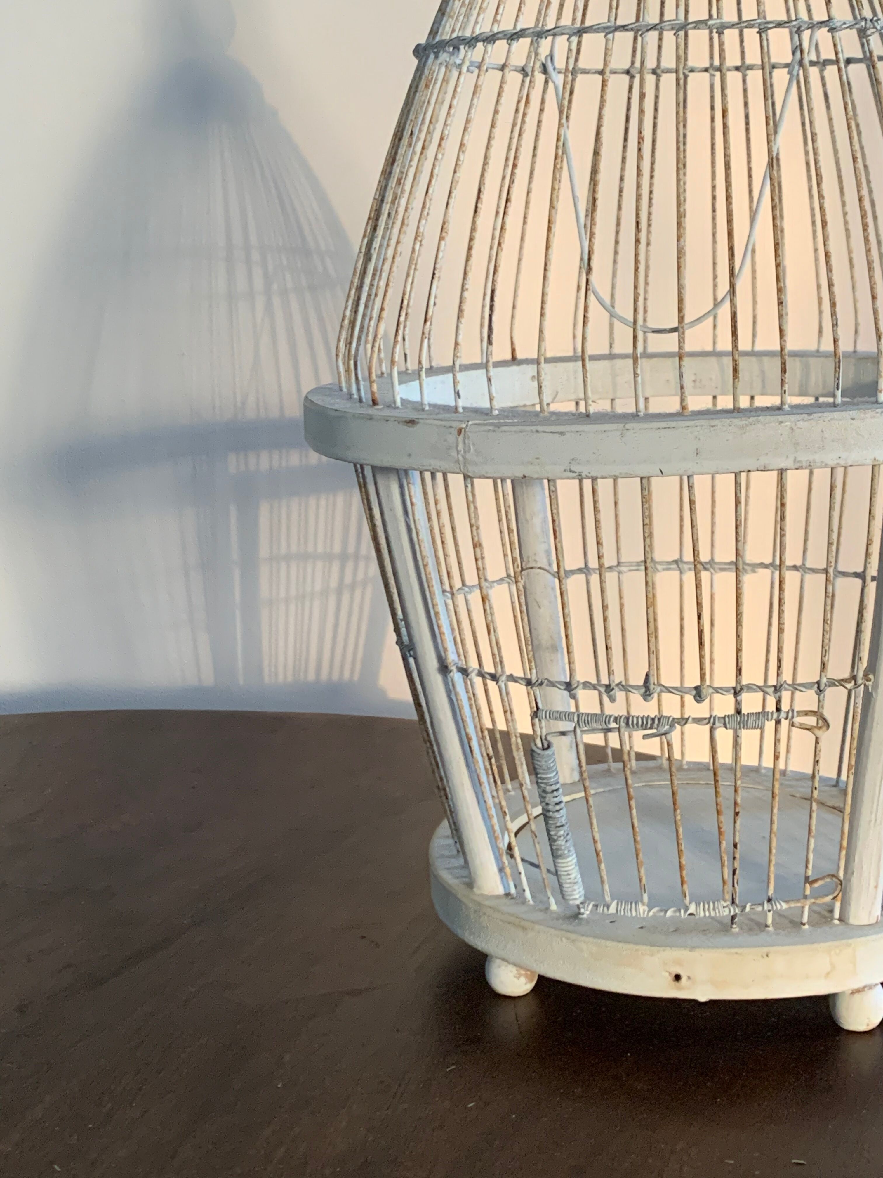 Wooden and metal cage