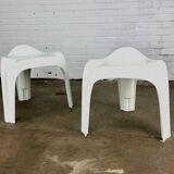 White Casalino stools, Casala — Alexander Begge