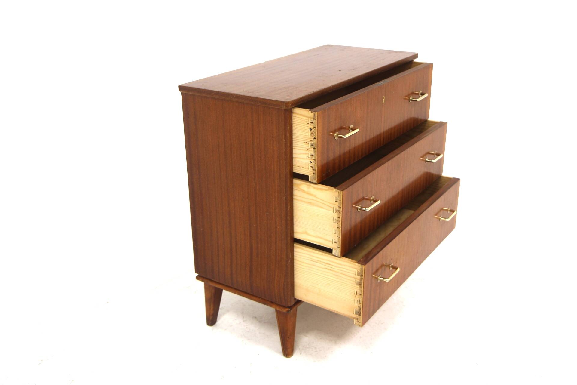 Scandinavian mahogany chest of drawers, Sweden, 1950