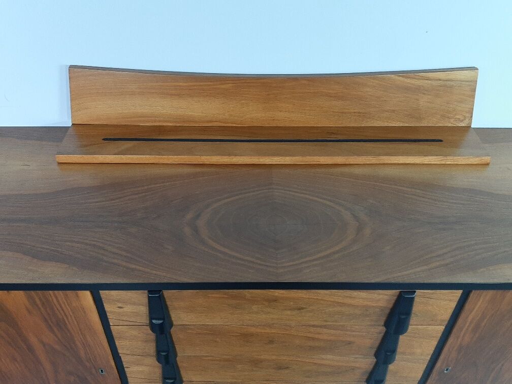 Enfilade in Walnut design Raymond Halas, Polish Vintage 1960s