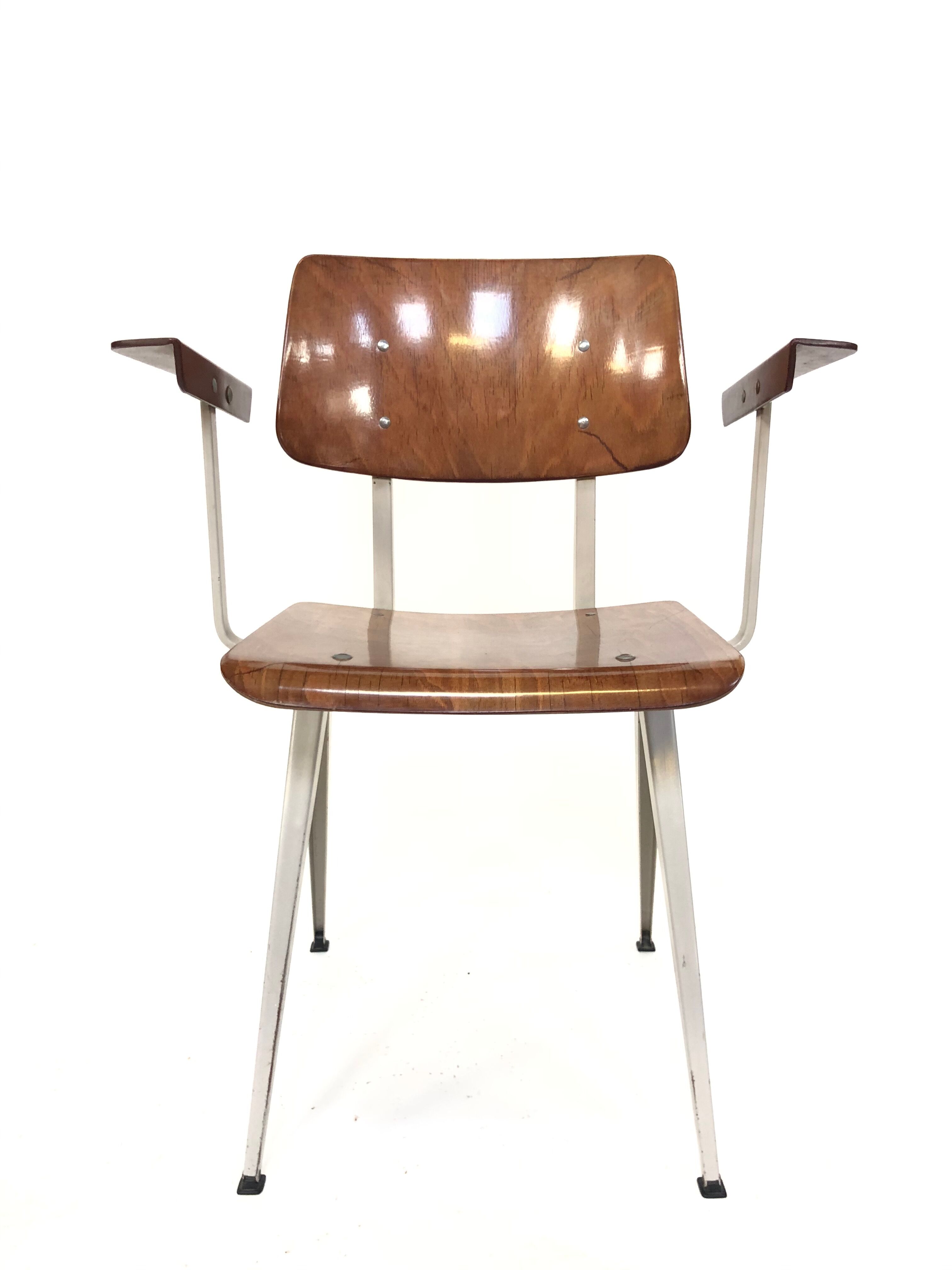 Vintage Galvanitas S16 chair with armrests, 1960 Netherlands