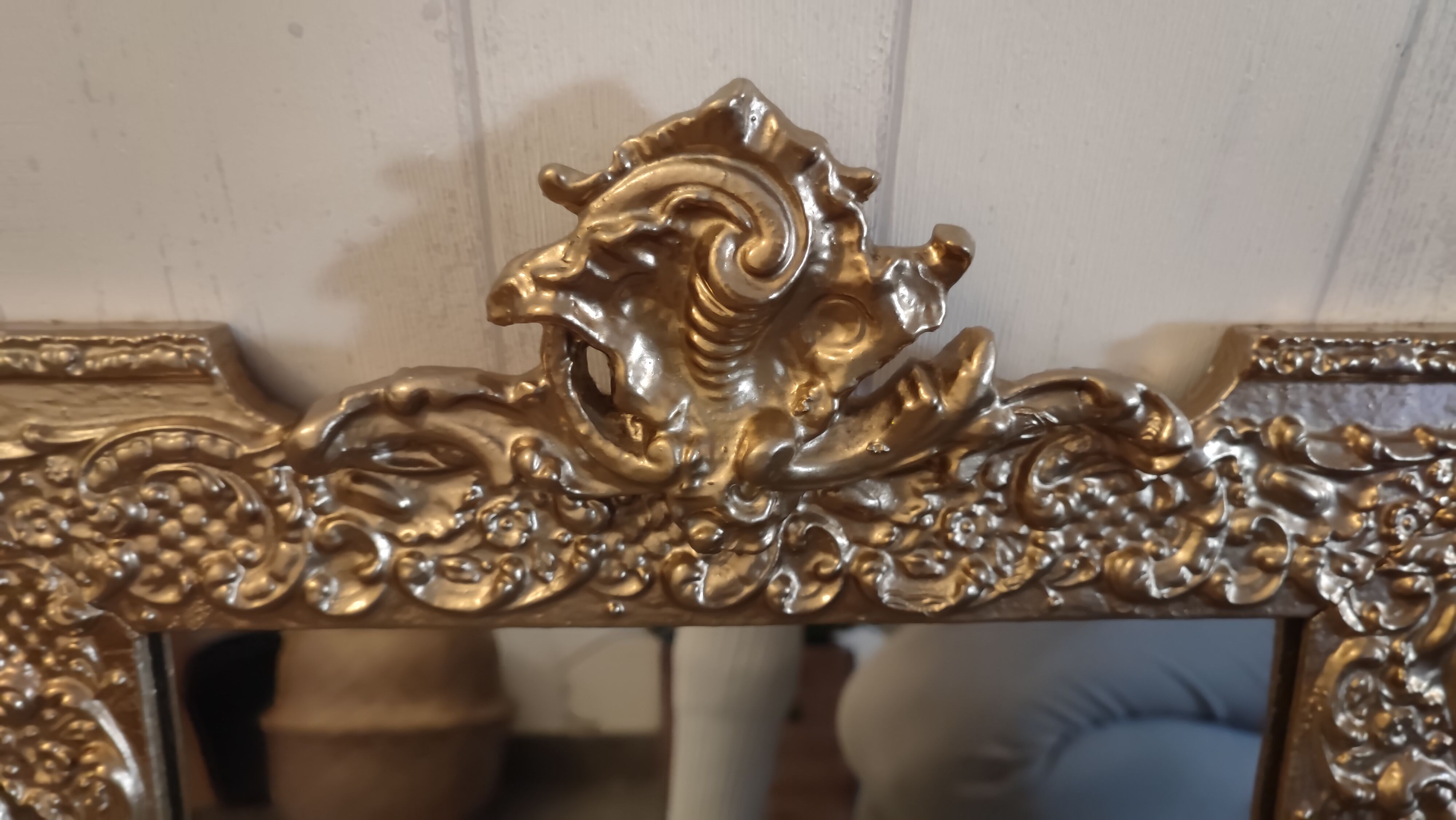 Vintage golden mirror