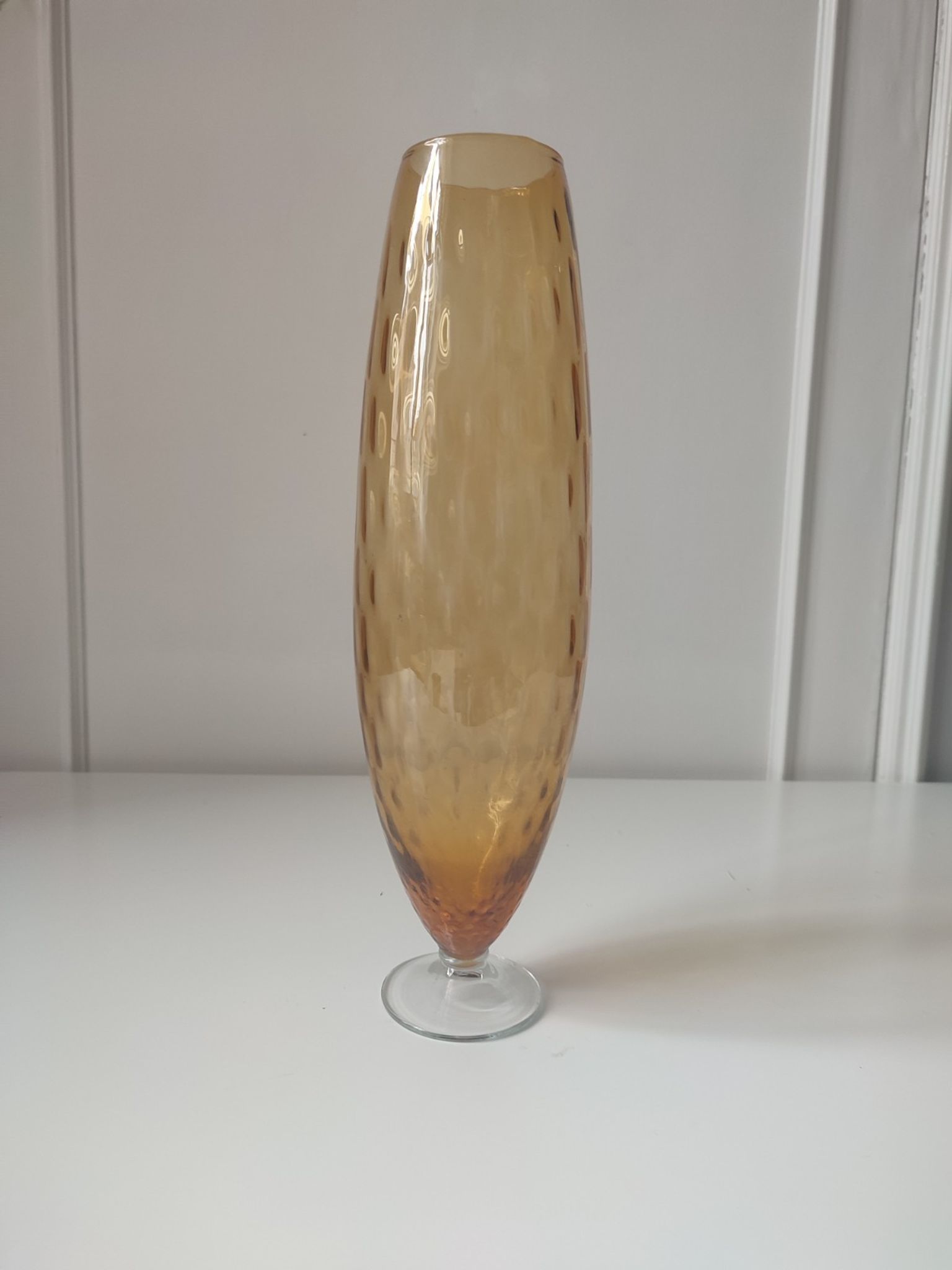 Vase vintage italien en verre