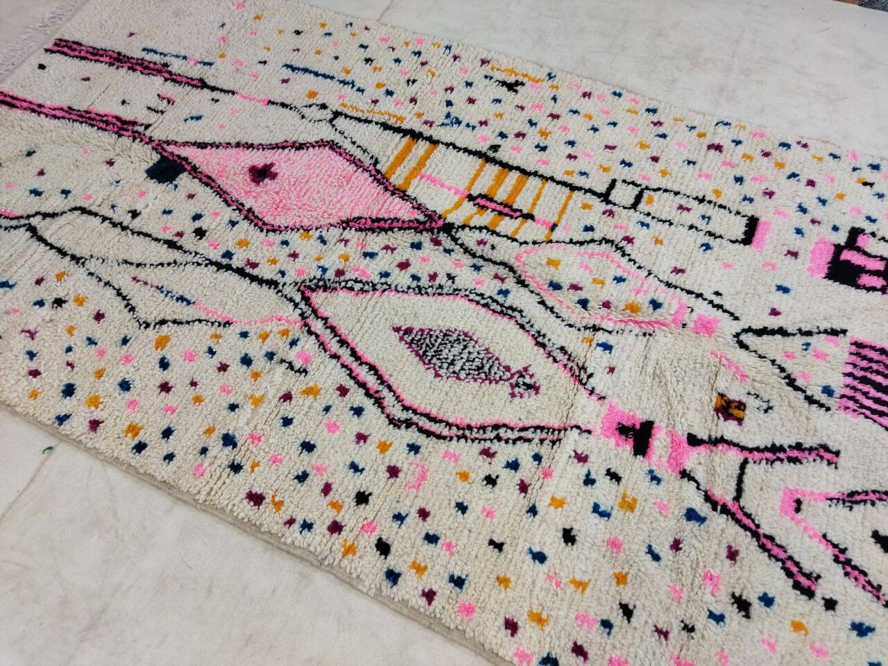 Handmade Moroccan Berber Rug 253 X 145 CM