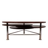 Coffee table with four rosewood tops, 1970s