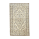 5x9 faded beige wool handknotted oushak rug, 276x166cm