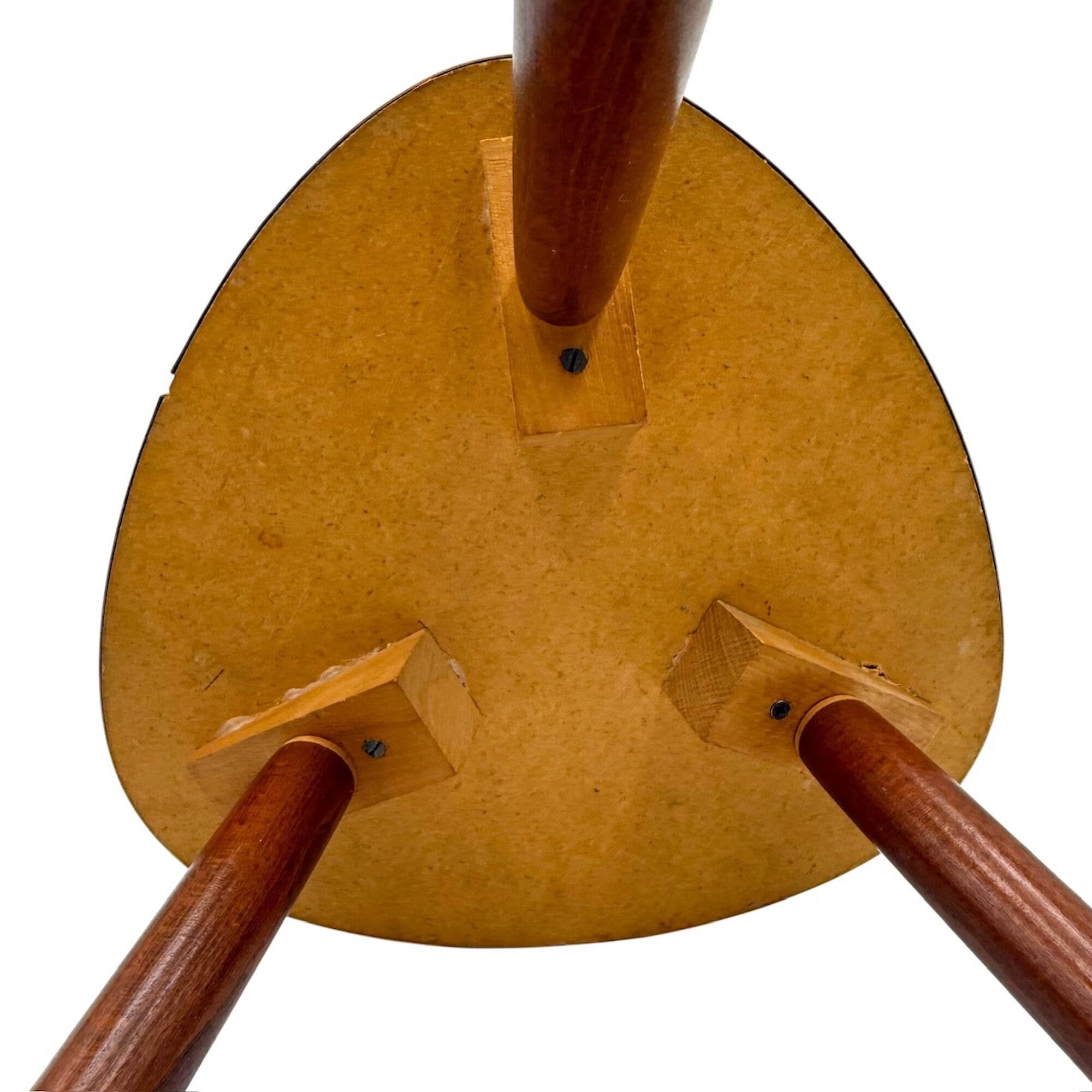 Petite table tripode italienne années 50 plateau mosaïque