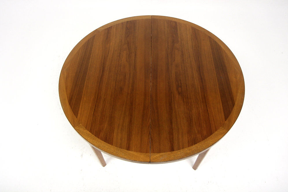 Scandinavian walnut dining table, Sweden, 1960