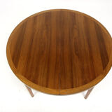 Scandinavian walnut dining table, Sweden, 1960