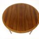 Scandinavian walnut dining table, Sweden, 1960
