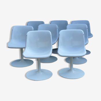 8 vintage Artifort tulip chairs