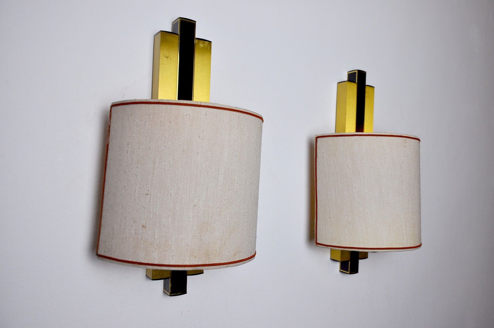 Pair of Regency wall lamps by Lumica Spain 1970