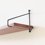 Wall shelf L82cm metal and wood