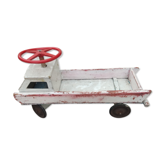 Wooden truck for children, vintage toy