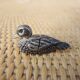 10 vintage name holders / bird knives silea in metal