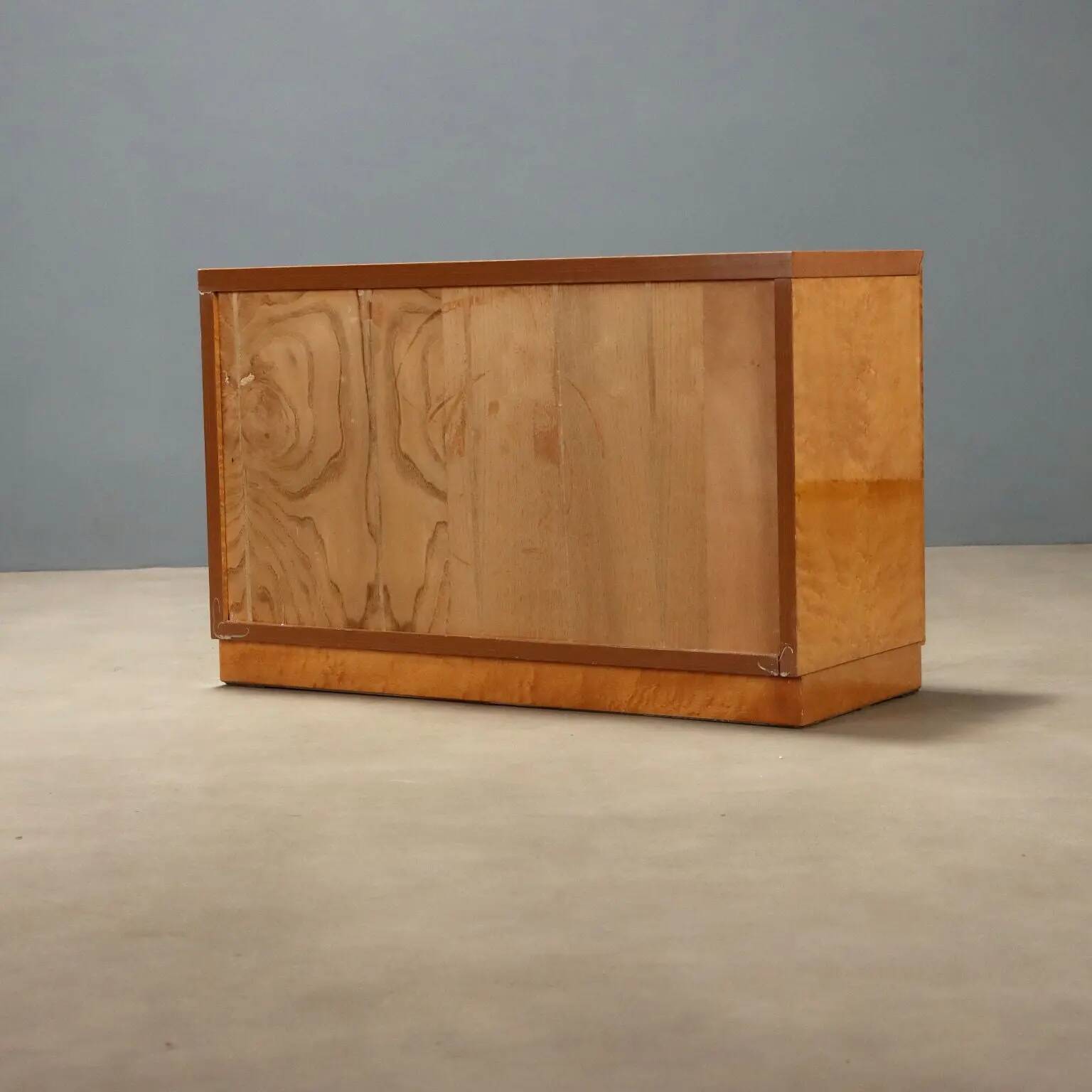 1980s burl wood storage furniture