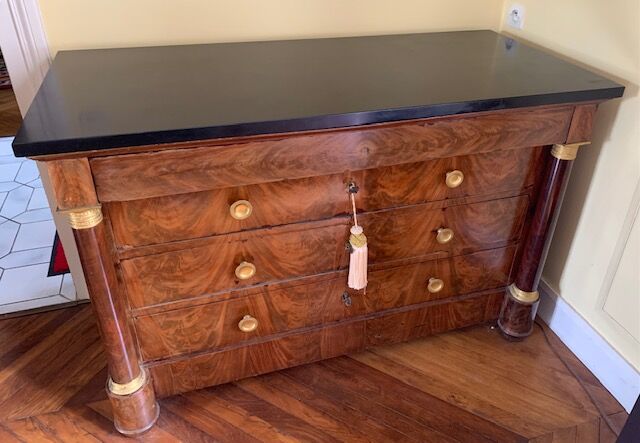 Commode époque empire acajou