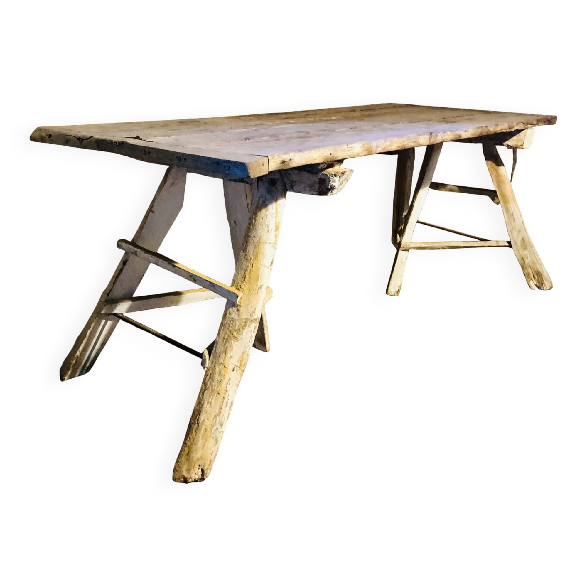 Large rustic country table
