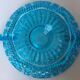 Blue glass fruit cup