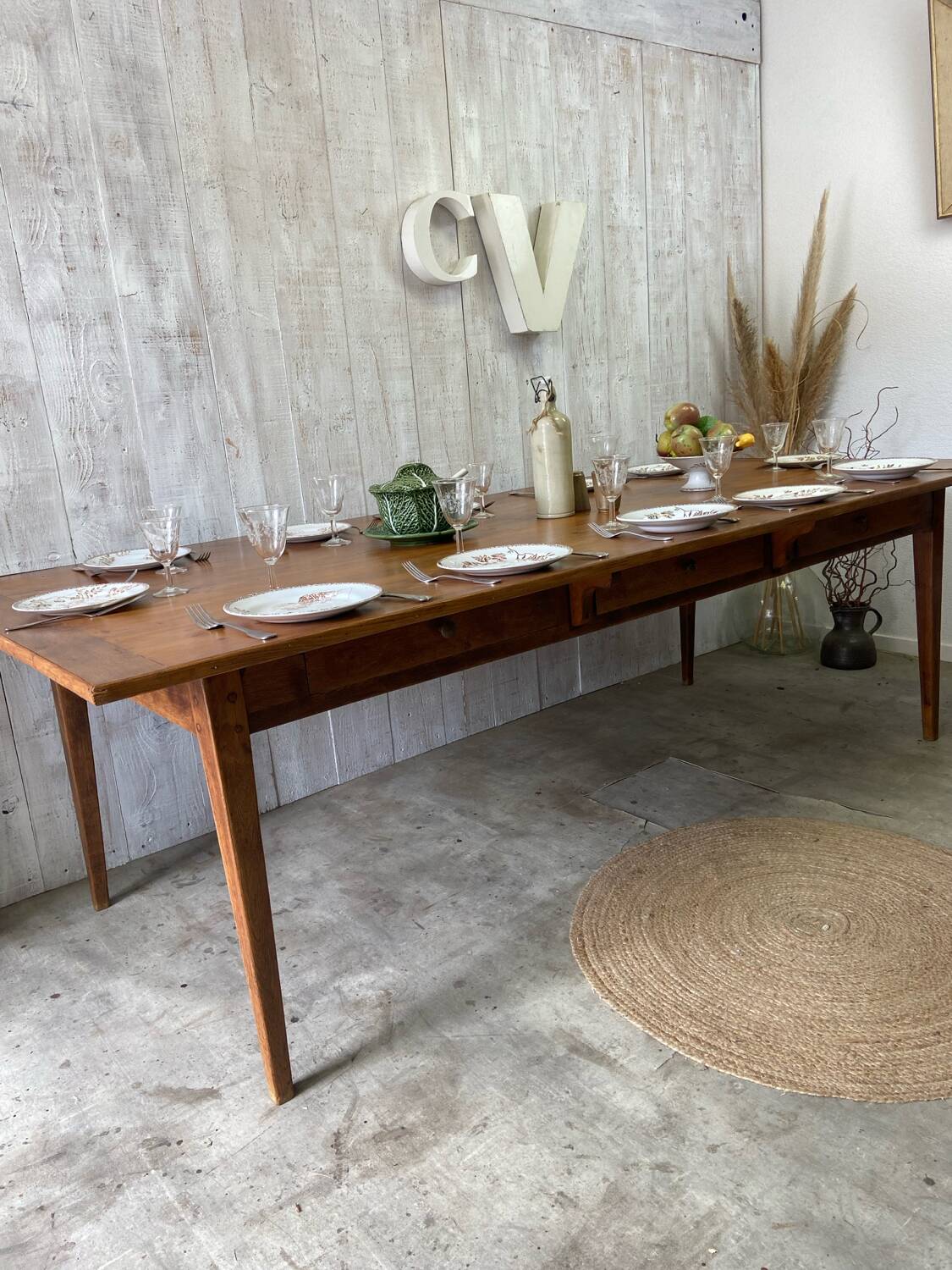 Table de ferme 237x107 cm