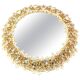 Spectacular backlit mirror in gilded brass and crystal glass by Palwa, Germany.