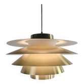 Brass hanging lamp Verona Sven Middelboe Nordisk Solar Denmark 1970s