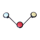 Bakelite coat holder 3 color patères 50 60