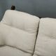 Brutalist Solid Oak and Bouclé Three-Seat Sofa, Czechoslovakia 1970s