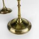 Pair of brass candle holders