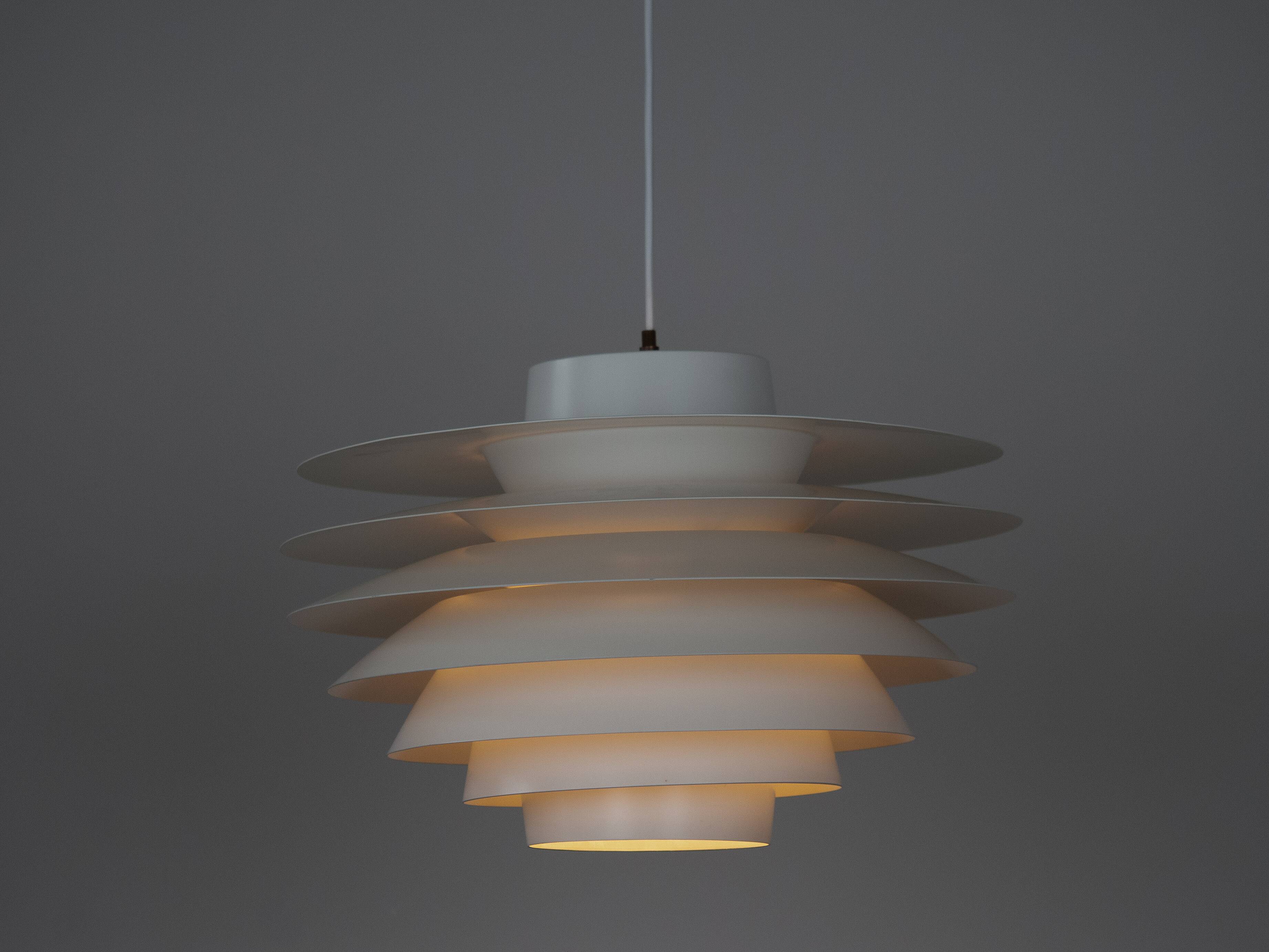 Danish vintage pendant lamp Verona by Svend Middelboe, Lyfa, 1962