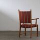 Vintage Danish Brutalist Oak Armchair in the style of Henning Kjærnulf, 1960s