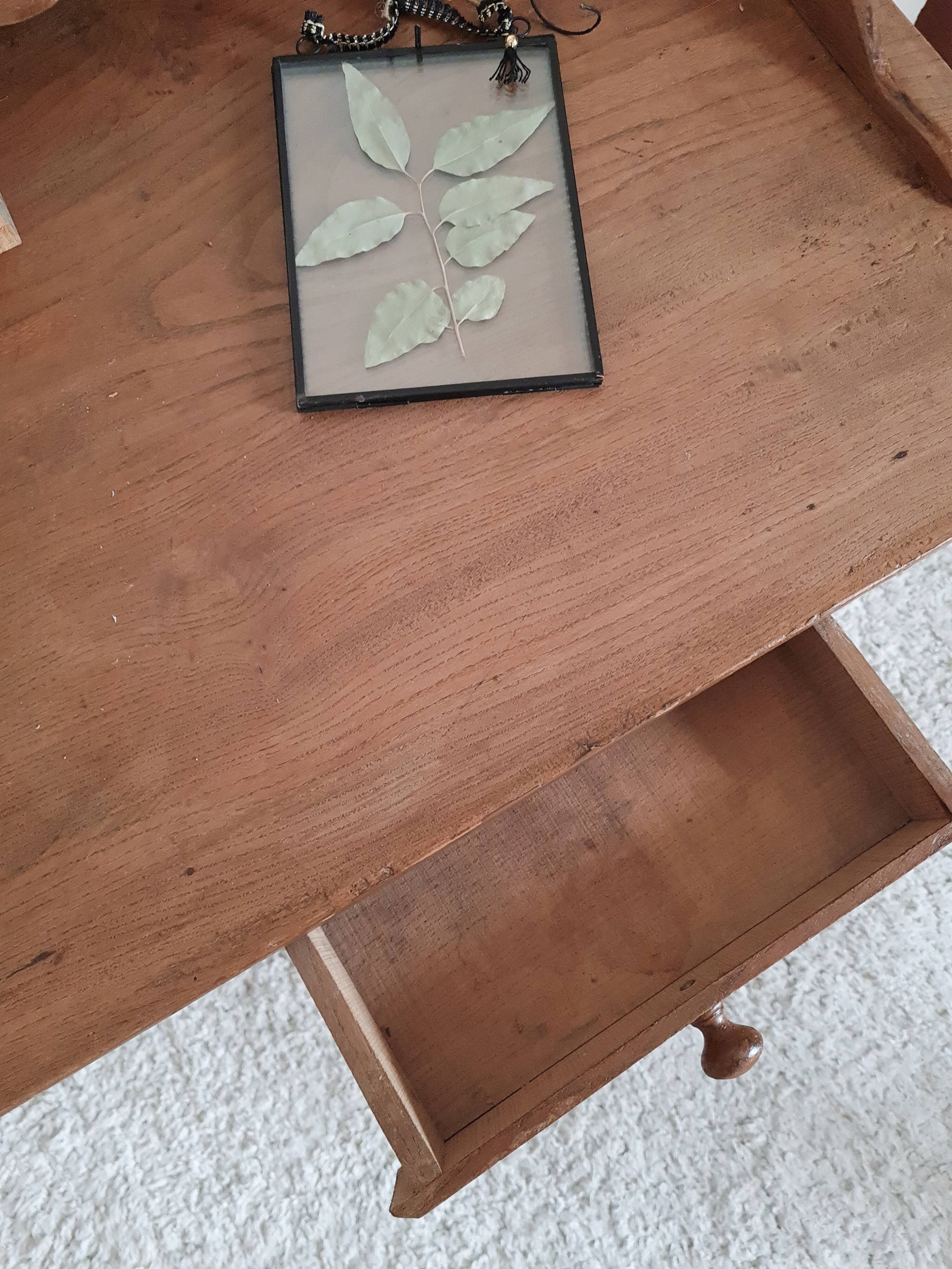 Old wooden toilet table