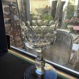 5 Blown and cut crystal water glasses – Art Nouveau