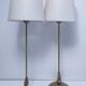 Pair of brass lamp bases Delmas design 90s