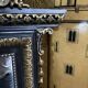 Mirror period Napoleon III blackened wood
