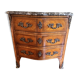 Small Louis XV Transition jump commode, Breccia marble, 79 cm