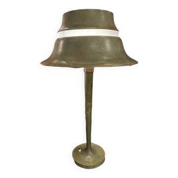rare art deco table lamp by jean perzel no. 516 bronze opaline glass 1936
