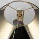Vintage 20thc agate & brass table lamp by willy daro, belgium c.1970