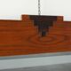 Amsterdam School style solid Oak Mirror, The Netherlands ca. 1915