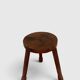 Tabouret tripode en bois massif  Années 50/60