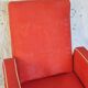 Fauteuil skaï vintage enfant