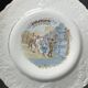 Arts de la table, douze assiettes dessert mois de l’année vers 1930