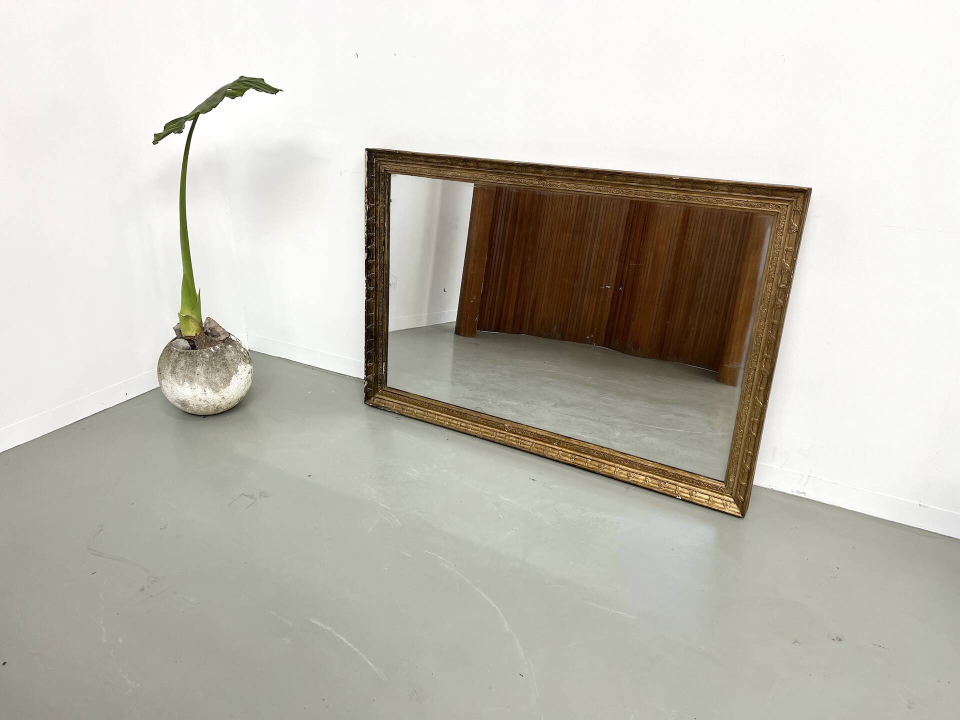 Miroir ancien doré, vers 1900