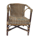 Charming small armchair in rattan and wicker childrens former
