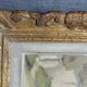 Watercolor gilded frame 19th century