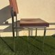 Duo de chaises vintage Skaï marron