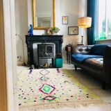 Vintage Berber carpet with full color 250x140cm