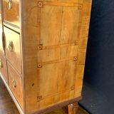 Commode cabinet en marqueterie d’époque Louis XVI